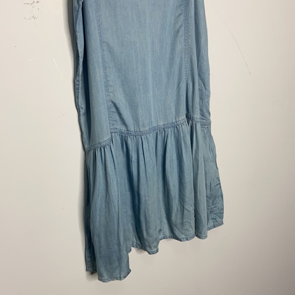 NWOT American Eagle Light Blue Chambray Drop Waist Tank Dress - Picture 3 of 10